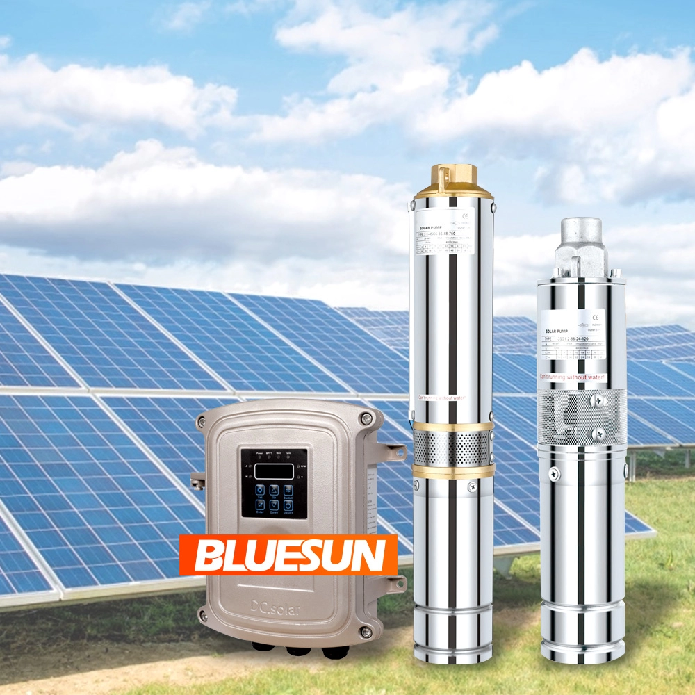 Bluesun Brand 110V солнечный колонна насос 1500 Вт DC солнечной водяной насосной системы DC 2HP насос солнечного бассейна в Таиланде