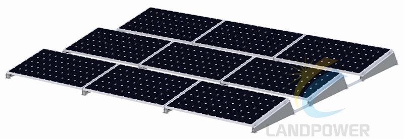 Солнечные монтажные системы для плоских крыш-ландшафт