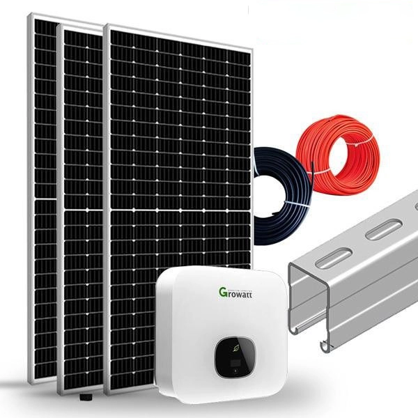 Связанная сеткой домашняя солнечная система мощностью 5 кВт с инвертором Growatt