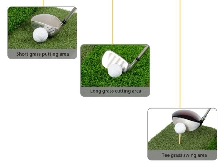 Golf swing three-in-one hitting mat
