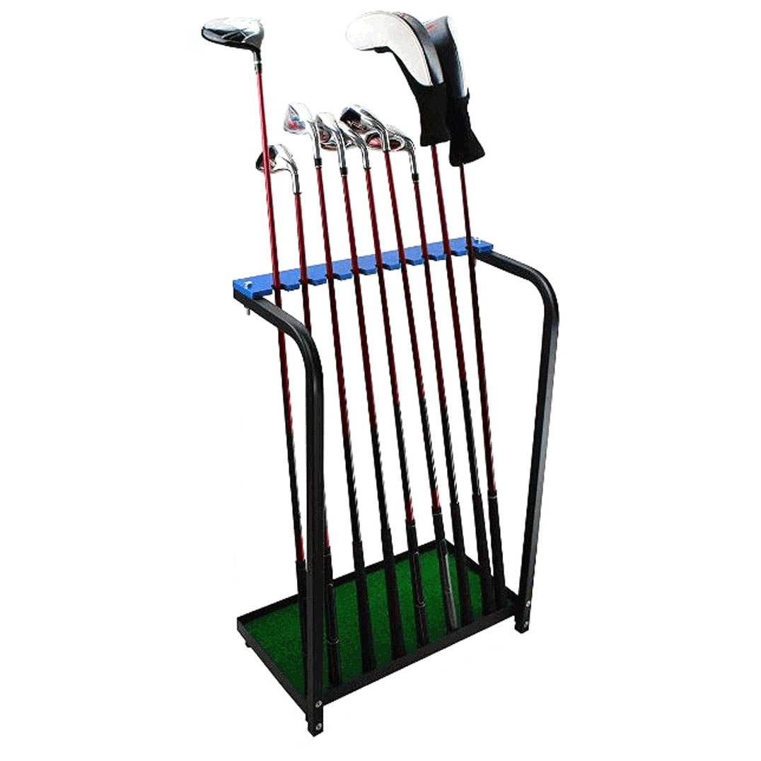 Golf 9-hole club rack