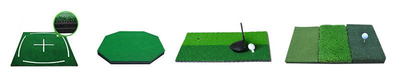 3D soft bottom golf hitting mat