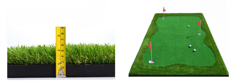 Golf green practice mat custom