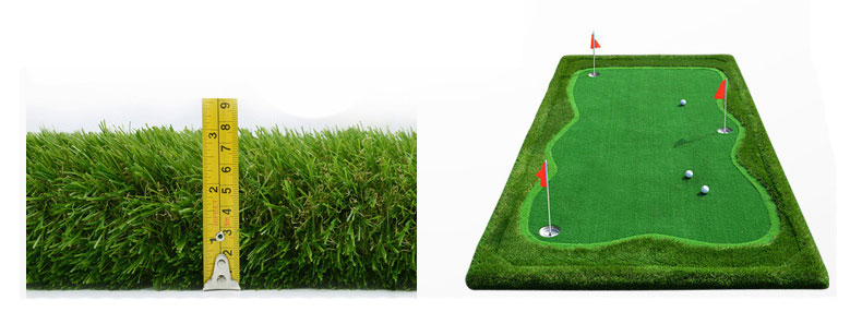 Golf green practice mat custom