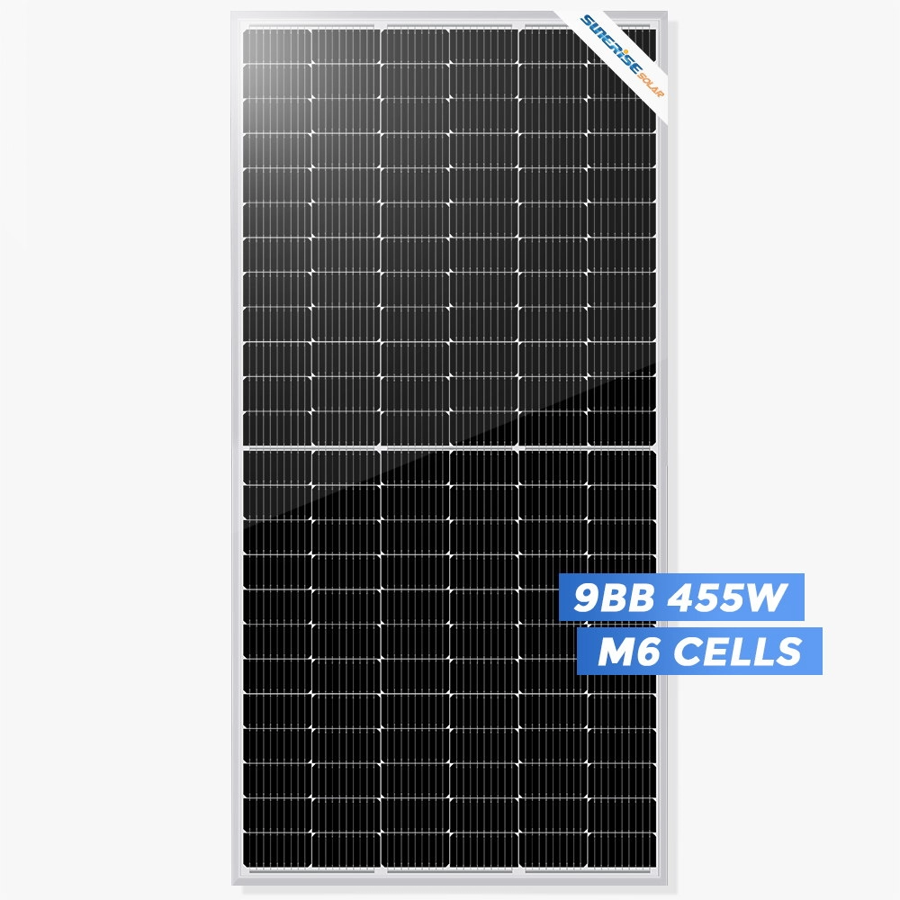 144cell 166mm Half Cut 455w Солнечная панель с отличной эффективностью модуля