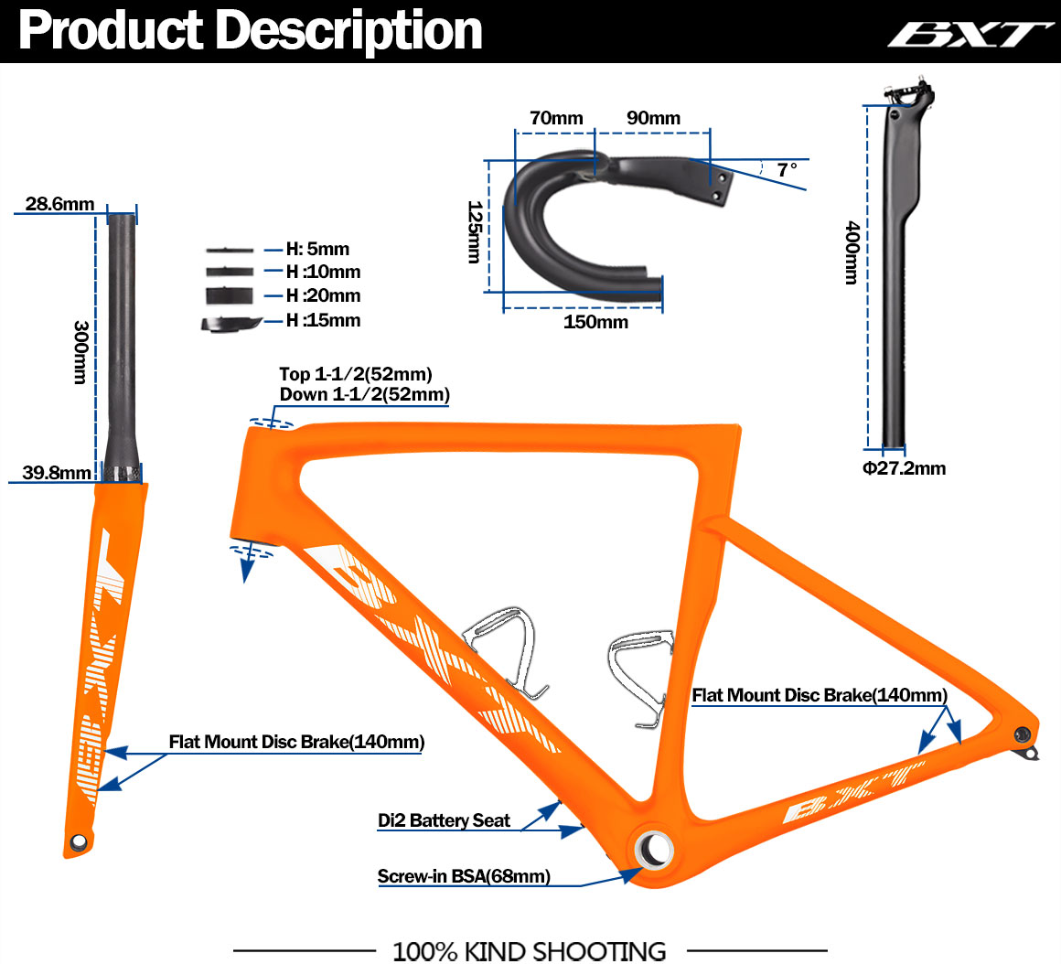 disc carbon road bike frame