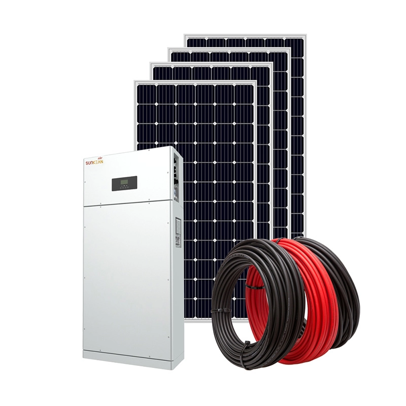 3kw-5kw одиночная фаза с энергосистемой комплекта модуля панели солнечных батарей литиевой батареи решетки