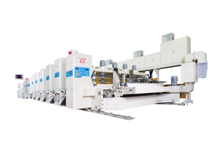 Высокоскоростная флексографская печатная машина на гофрированном картоне Shinko Japan