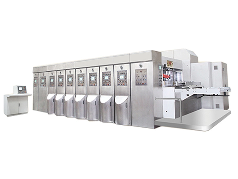 Автоматическая высокоскоростная 4-цветная печатная машина Flexo из гофрированного картона