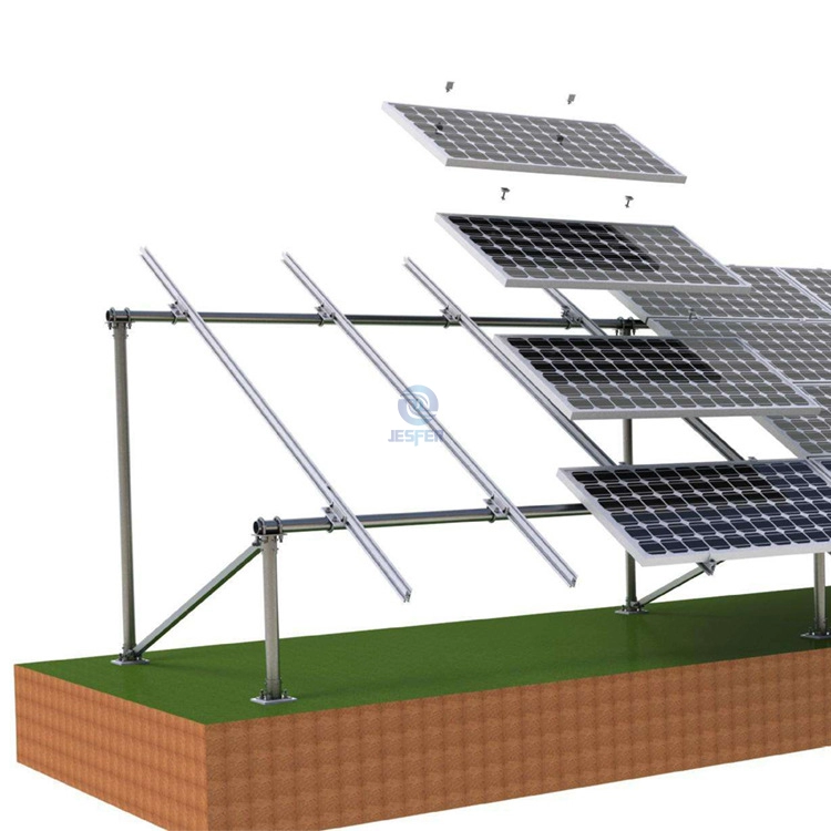 Бетонный блок Солнечная фотоэлектрическая ферма Система наземного монтажа