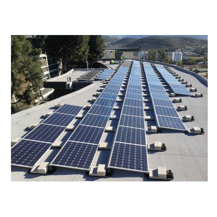 Солнечная фотоэлектрическая балластная монтажная система для плоской крыши