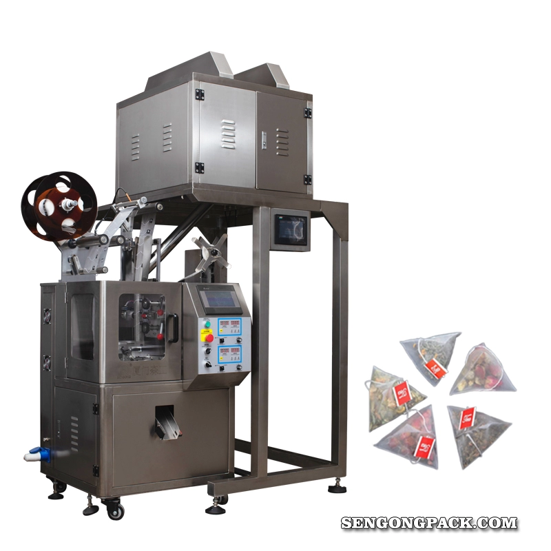Автоматическая машина для упаковки чайных пакетиков C20DX в пирамидки (4-ГОЛОВОЧНЫЕ ВЕСЫ)