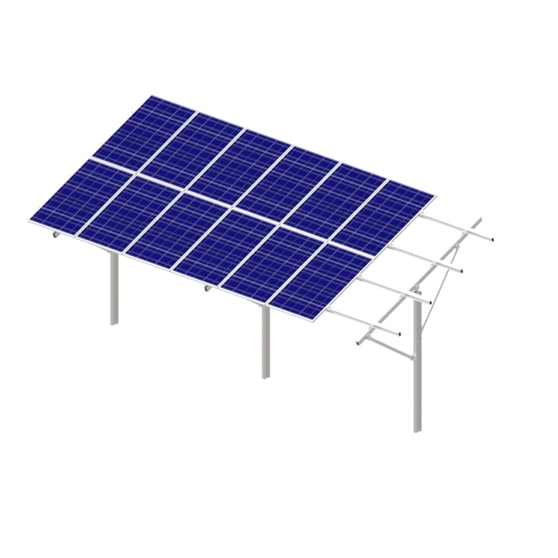 Наземная конструкция для монтажа солнечных панелей Система свай