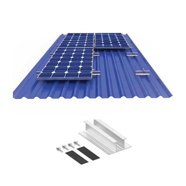 Кронштейны рельсов панели солнечных батарей трапециевидной крыши металла