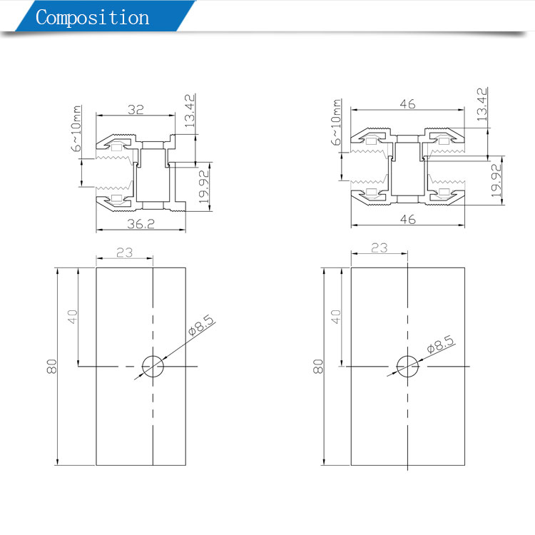 solar film end clamp composition