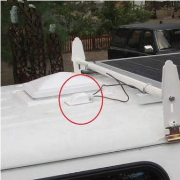 Водонепроницаемый солнечный АБС-пластик с одним кабелем 3-12 мм для монтажа на крыше каравана/автофургона на солнечной панели