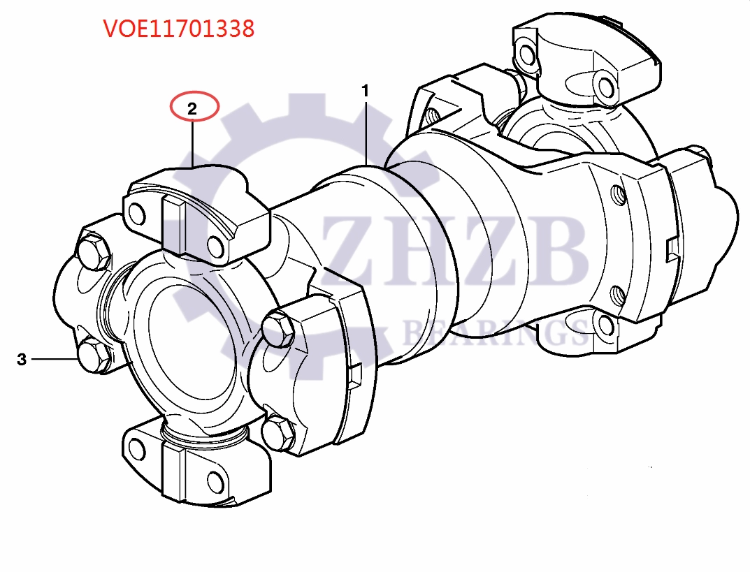 Подшипники самосвала VOLVO VOE11701338 11701338