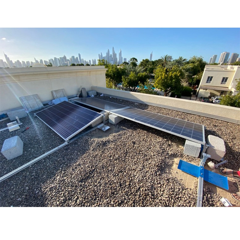 Балластная система кронштейнов для крепления солнечных батарей на плоской крыше