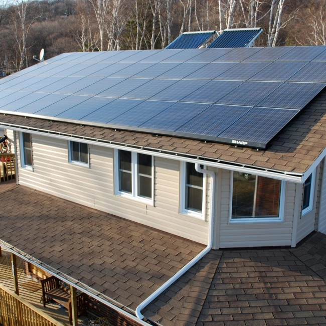 Домашняя солнечная энергетическая система мощностью 10 000 ватт
