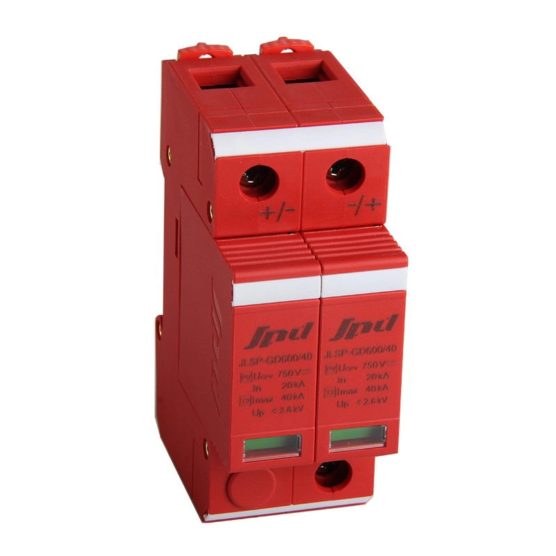 Устройство защиты от перенапряжения постоянного тока Jinli 2poles, солнечное устройство защиты от перенапряжения 600 В
