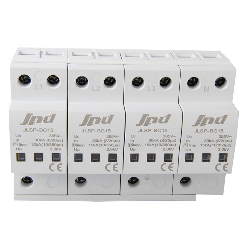 Устройство защиты от перенапряжения переменного тока Jinli типа 1, 4 полюса, JLSP-BC15/4P
