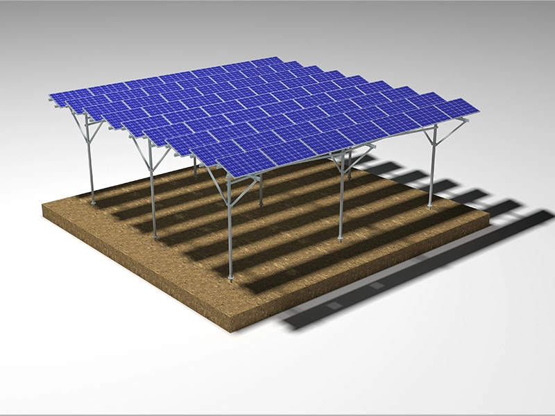 Солнечная стеллажная система для сельскохозяйственных теплиц