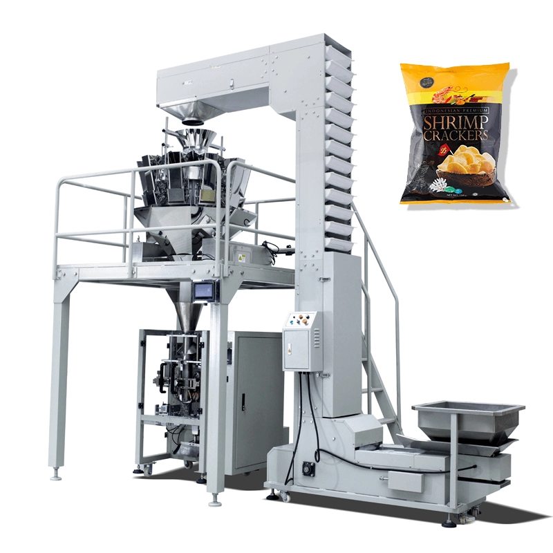 Многофункциональная автоматическая машина для упаковки пищевых продуктов с взвешиванием попкорна