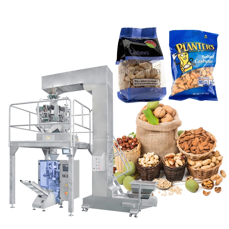 Мультиголовочный весовой дозатор Высокоскоростная машина для упаковки пищевых продуктов, жареная кукуруза, сушеные креветки