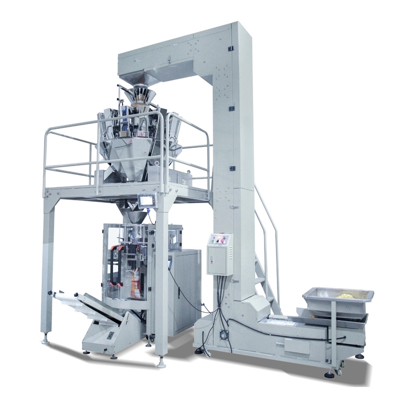 Автоматическая многофункциональная машина для взвешивания и упаковки сахарного зерна с вращающимся гранулятом
