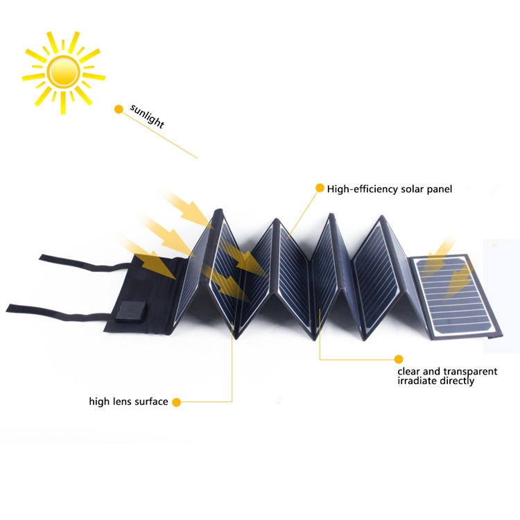 60W Водонепроницаемая гибкая зарядка от солнечной панели для телефона и планшетного ПК