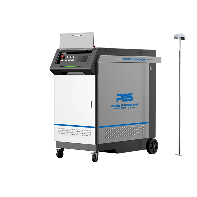 1000-ваттная ручная машина для лазерной очистки с непрерывной волной для тяжелых условий эксплуатации