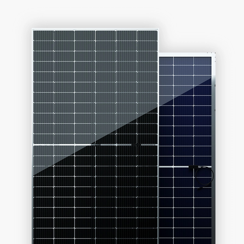 470 Вт-490 Вт Двусторонняя прозрачная задняя панель Mono Half-cut PERC Солнечная фотоэлектрическая панель