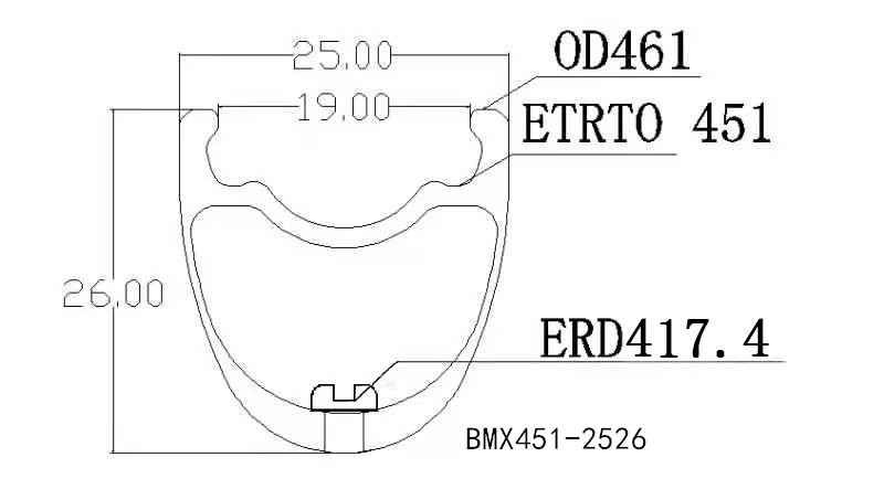 carbon 451 bmx rims