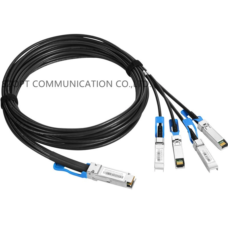 Высокоскоростной соединительный кабель DAC 40G QSFP+ на 4xQSFP+100G QSFP28 на 4xQSFP28 Медный кабель прямого подключения