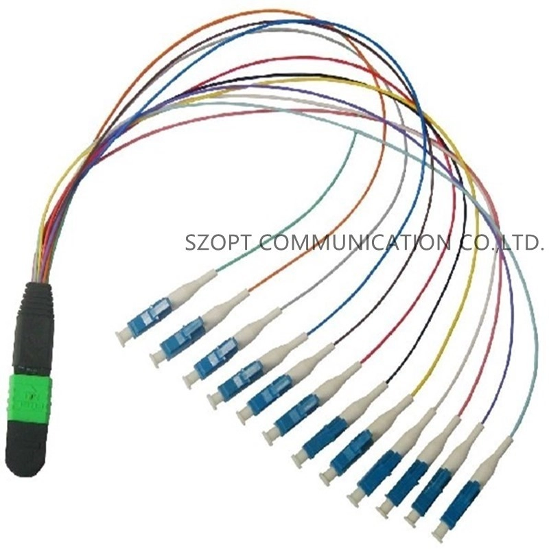 MPO/MTP-LC SM OM3 OM4 OM5 Соединительный кабель жгута проводов 0,9 мм