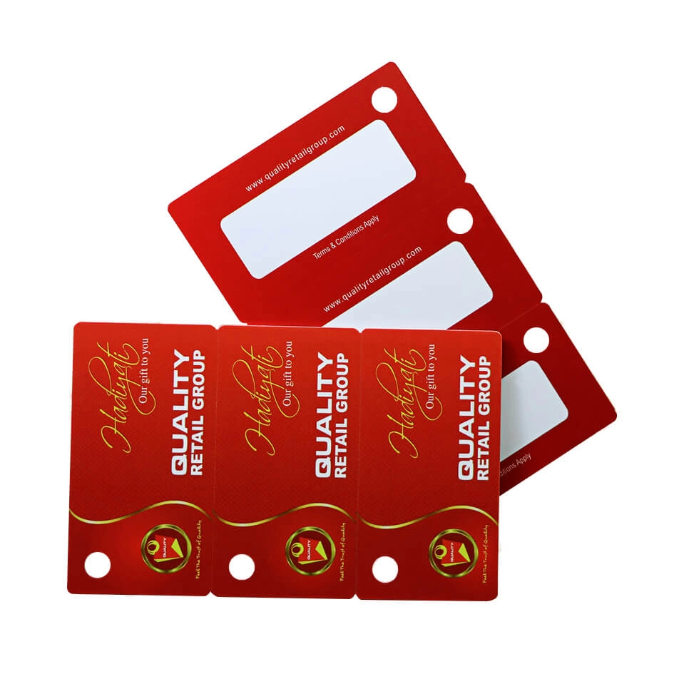 Пригодные для печати CR80 30Mil 3Up Pre-Pinted Key Tag PVC Cards для продвижения