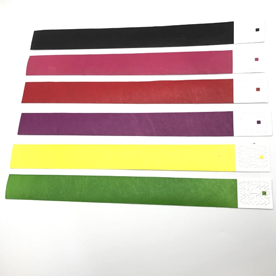 Красочный одноразовый браслет Tyvek RFID для рекламы