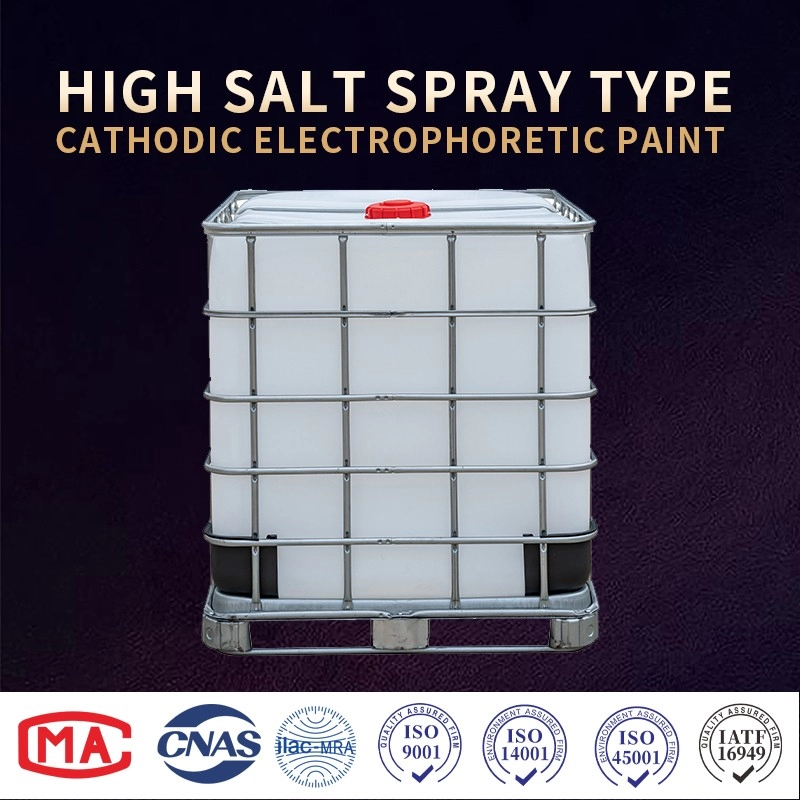 Катодная электрофоретическая краска с высоким содержанием соли