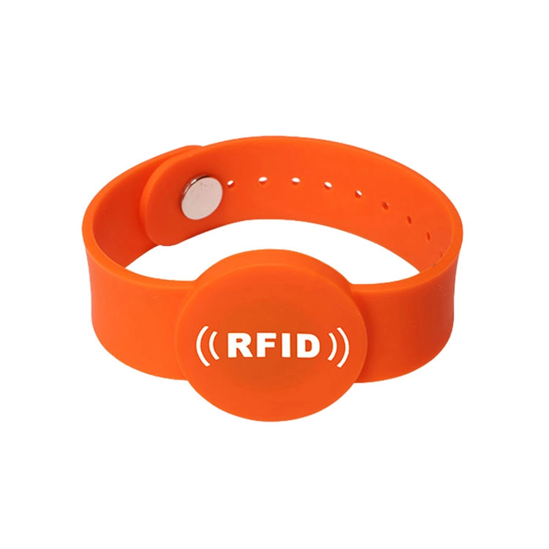 Регулируемые силиконовые браслеты RFID с защитой от несанкционированного доступа
