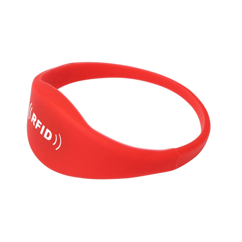 Красные силиконовые браслеты RFID I-CODE SLI 13,56 МГц