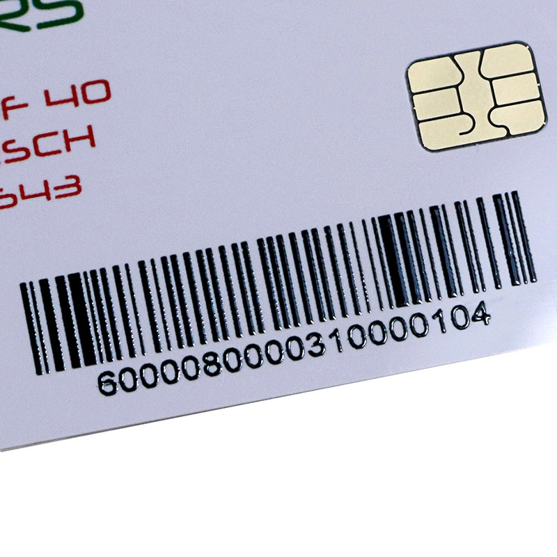 Индивидуальные контактные карты IC ISO7816 AT24c16 со штрих-кодом