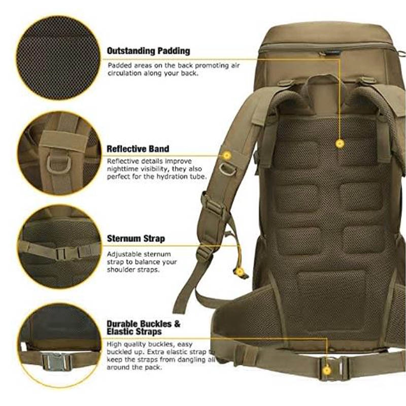 Большой тактический походный рюкзак 50 л Travel Camping Pack