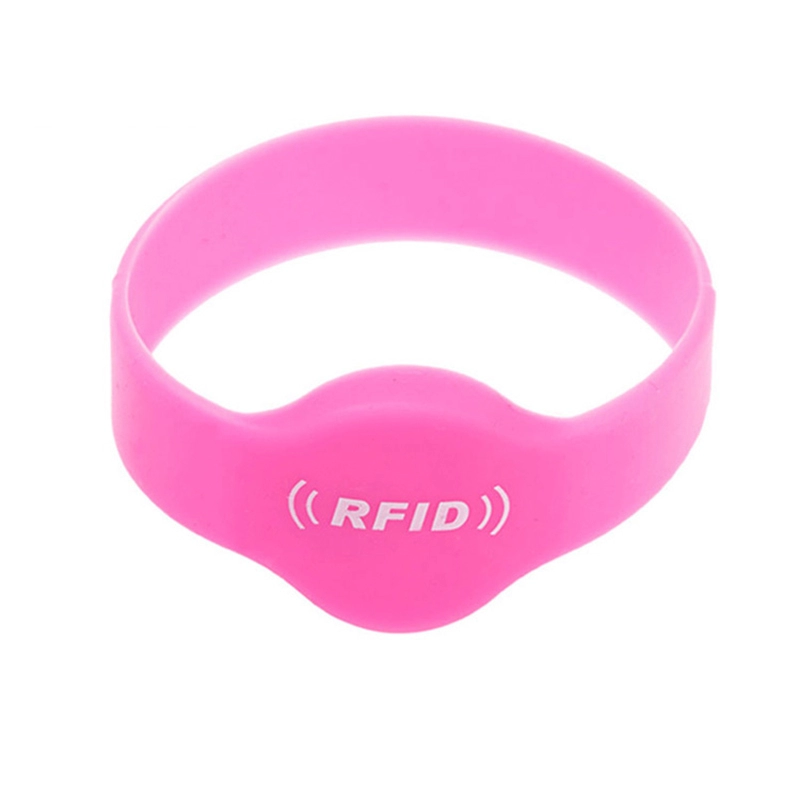 Розовые силиконовые браслеты RFID 13,56 МГц FM08