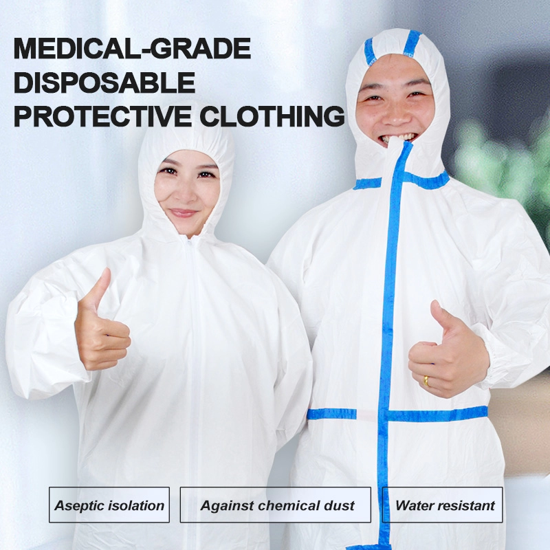 Медицинский одноразовый костюм, комбинезон, изоляционный костюм, защита
