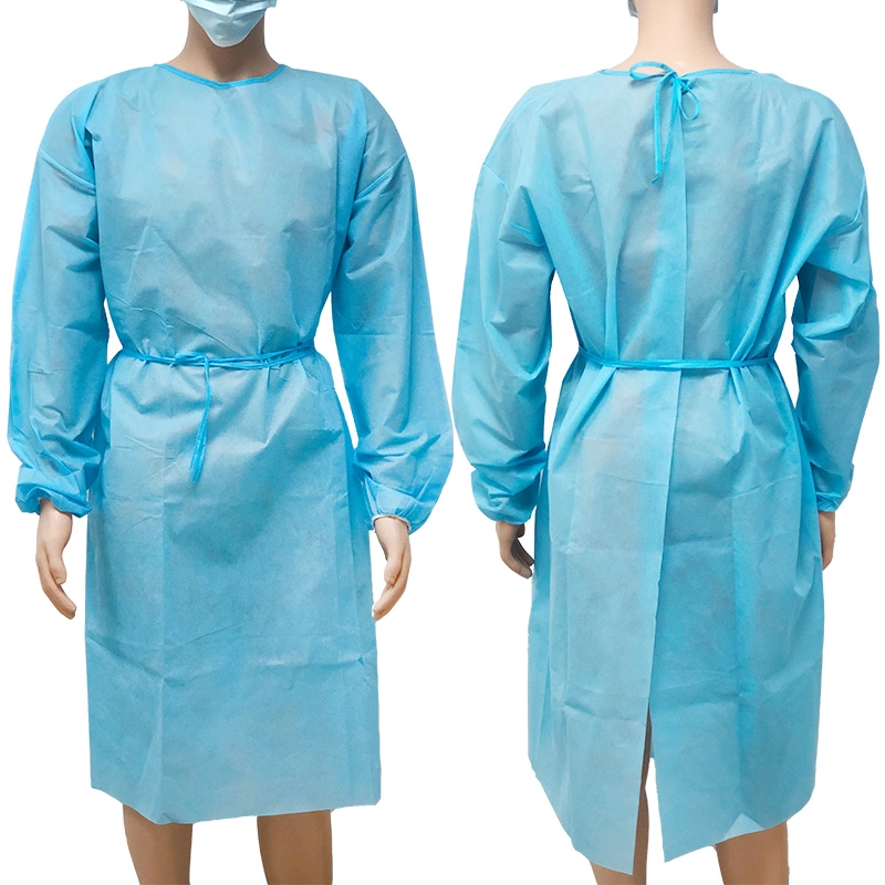 медицинская одежда из нетканого материала или PP PE SMS изоляционный халат