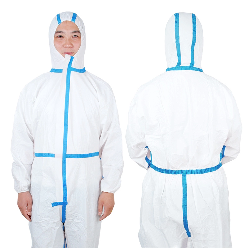 Оптовый медицинский одноразовый костюм, микропористый комбинезон, изоляционный костюм, защита