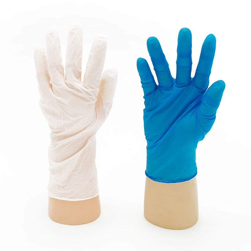 Одноразовые нитриловые перчатки без пудры