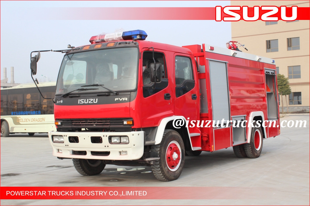 Филиппины на заказ пожарная машина Isuzu цистерны с водой 8000L с 6hk1