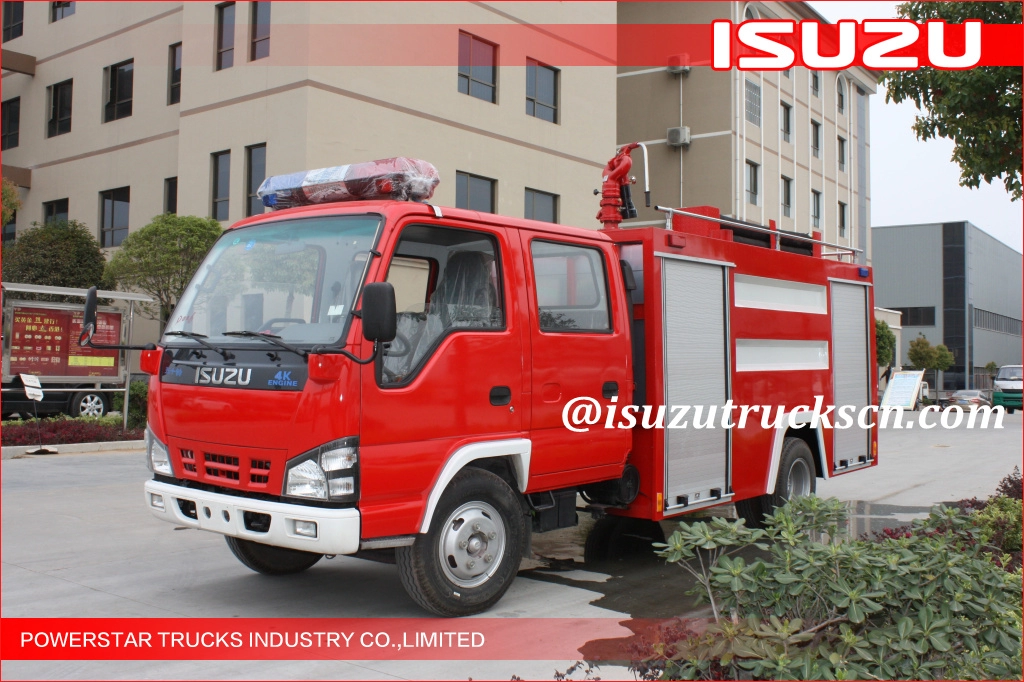 Нигерийский поставщик качества 2000L ISUZU Water Fire Trucks Water Mist