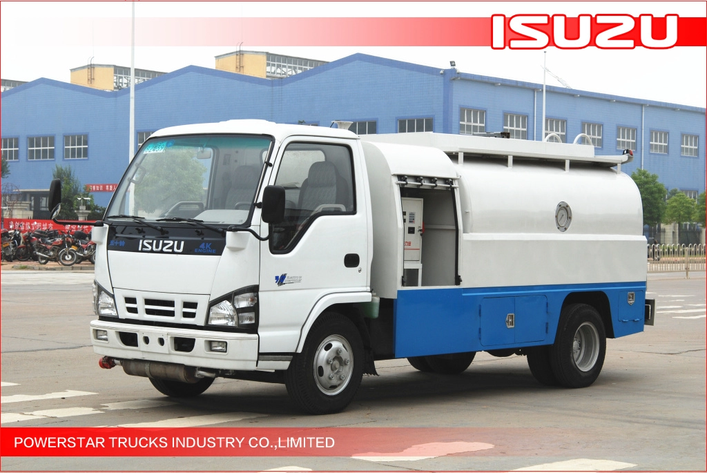 4000L Isuzu Fiscal дозаправки автоцистерны для доставки бензина/легкого дизельного топлива